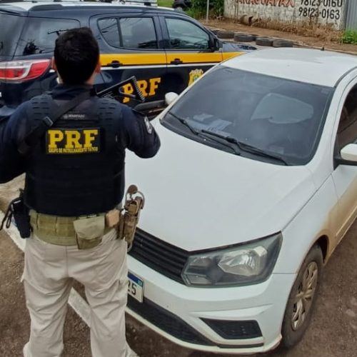 PRF apreende veículo com placa adulterada em Marabá