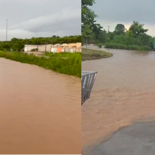 Temporal deixa moradores ilhados no loteamento Delta Park